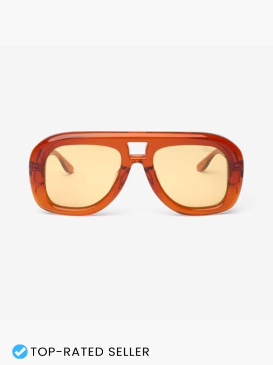 Chunky Aviator Sunglasses Oversized Acetate Retro Shield Style